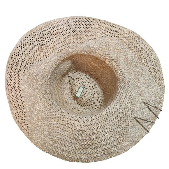 Vintage Straw HatSun HatRattan Made In The ROC Vacation - Picture 6 of 7